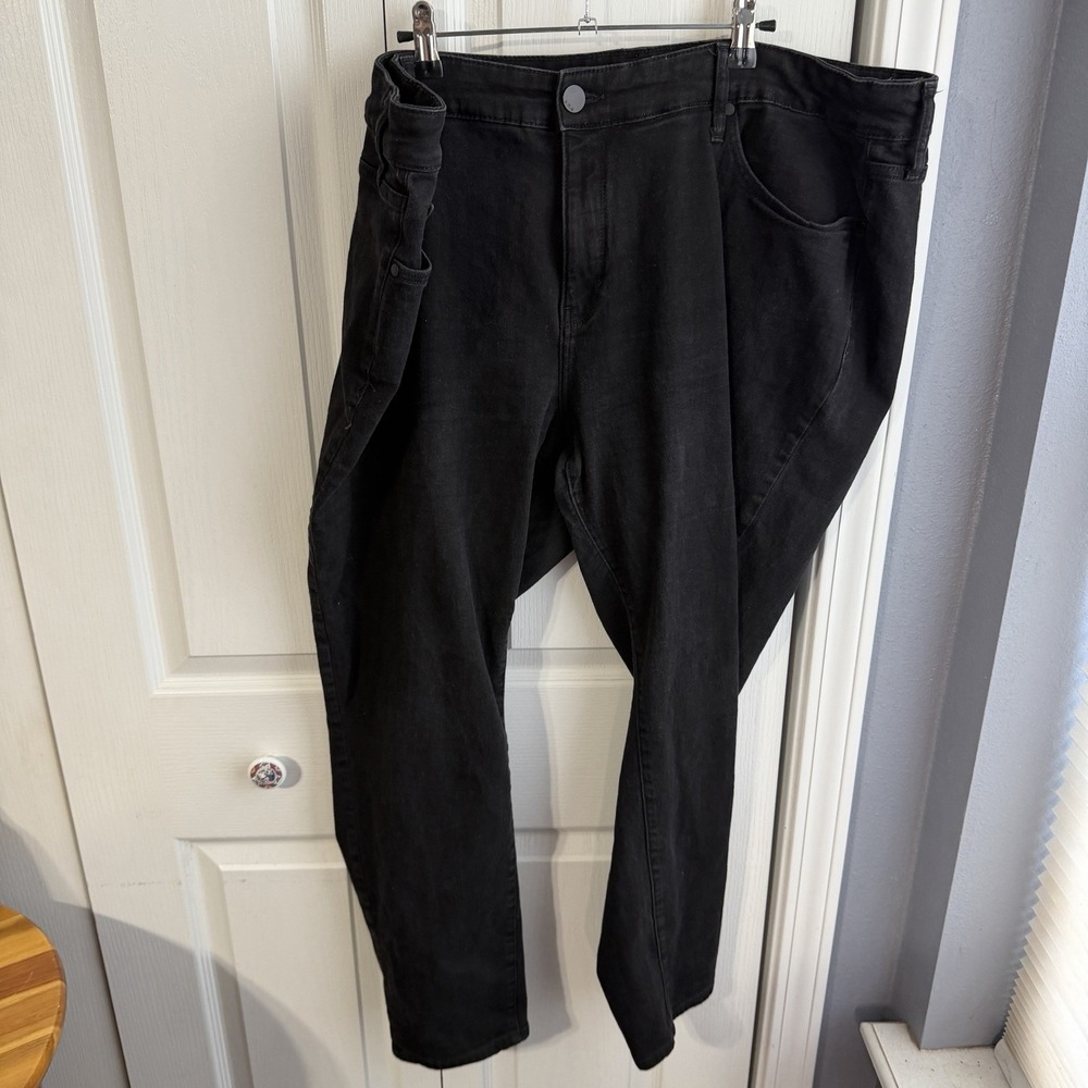 ANA A New Approach Black Mid Rise Skinny Jeans Women's Size 24W Denim Travel